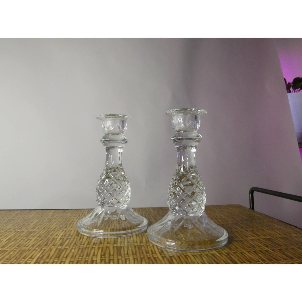 Modern Glass Candlesticks - Picture 2 of 5